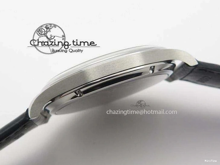 MIROTIME 0324 Portuguese IW545407 Black Dial ZF 1:1 Best Edition On Dark Blue Leather Strap DailyWear 7337